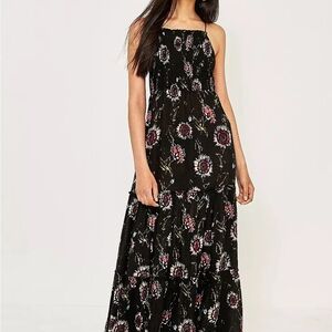 Free People Black Floral Maxi Dress